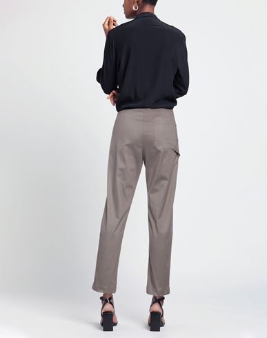 Woman Pants Khaki Size 6 Cotton, Elastane