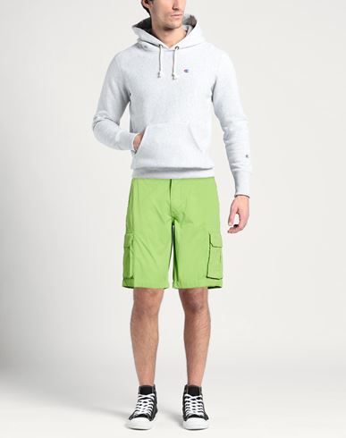Man Shorts & Bermuda Shorts Lime green Size 34 Cotton