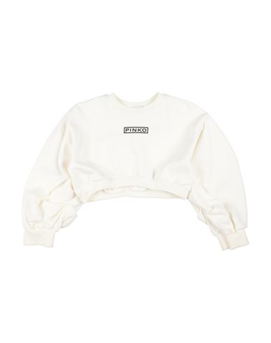 Kid Girl Sweatshirt Off white Size 12 Cotton, Polyester