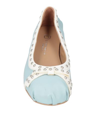 Woman Ballet flats Sky blue Size 6 Leather