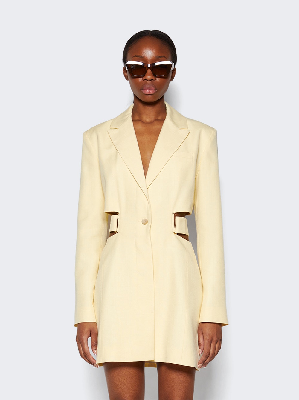 La Robe Bari blazer minidress - Yellow