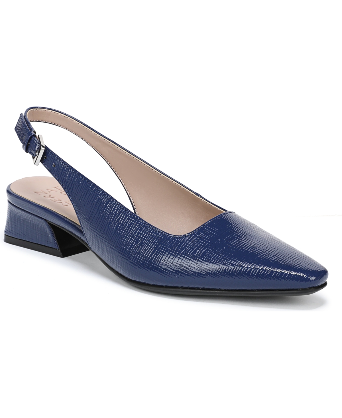 Women's Ginger Snip Toe Dress Slingbacks - Navy Blue Abyss Faux Leather