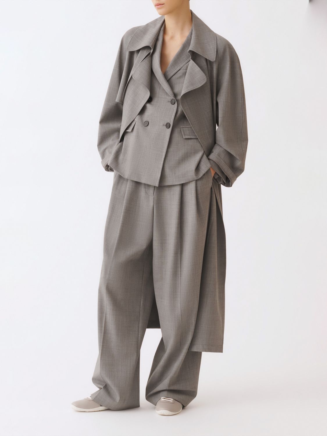 Coat Woman color Grey