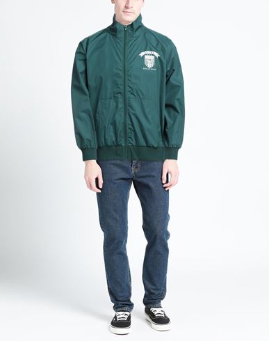 Man Jacket Dark green Size S Polyester