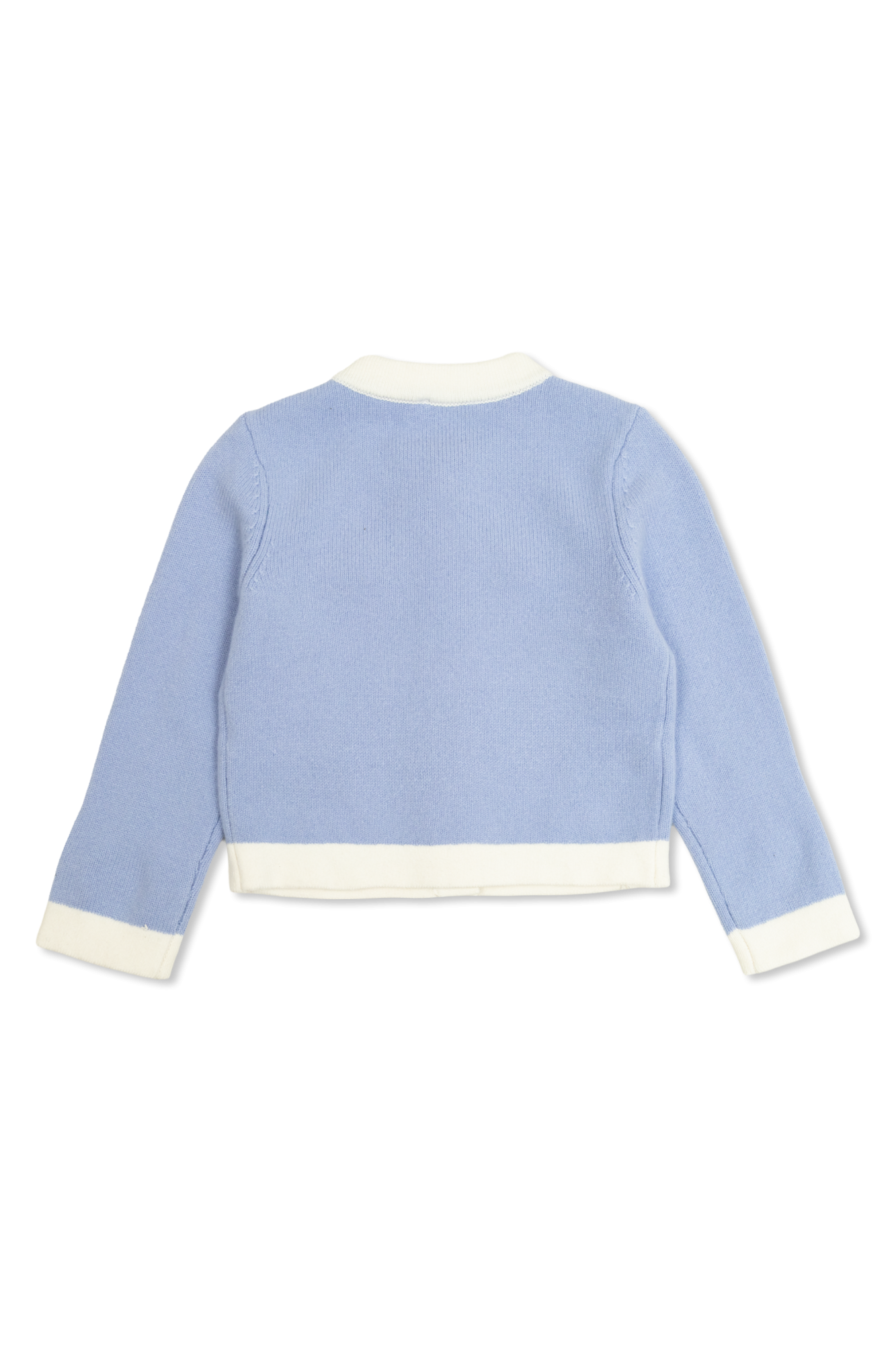 Cardigan With Shimmering Appliqués, Unisex, Blue