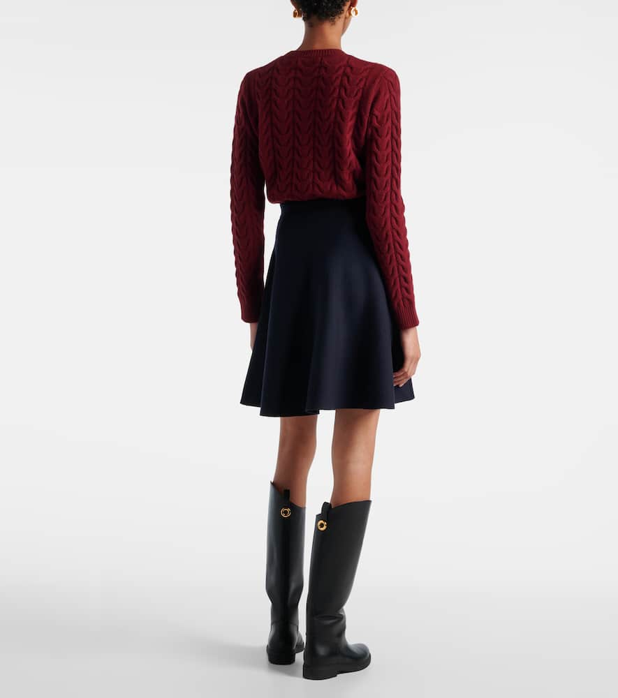 Ubalda virgin wool miniskirt