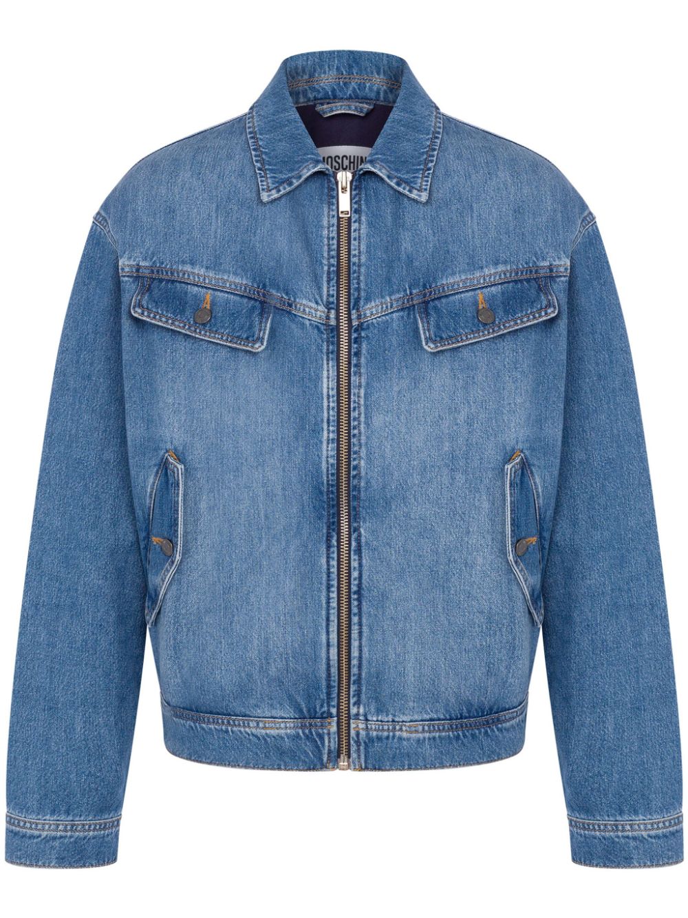 Zip-up denim jacket - Blue