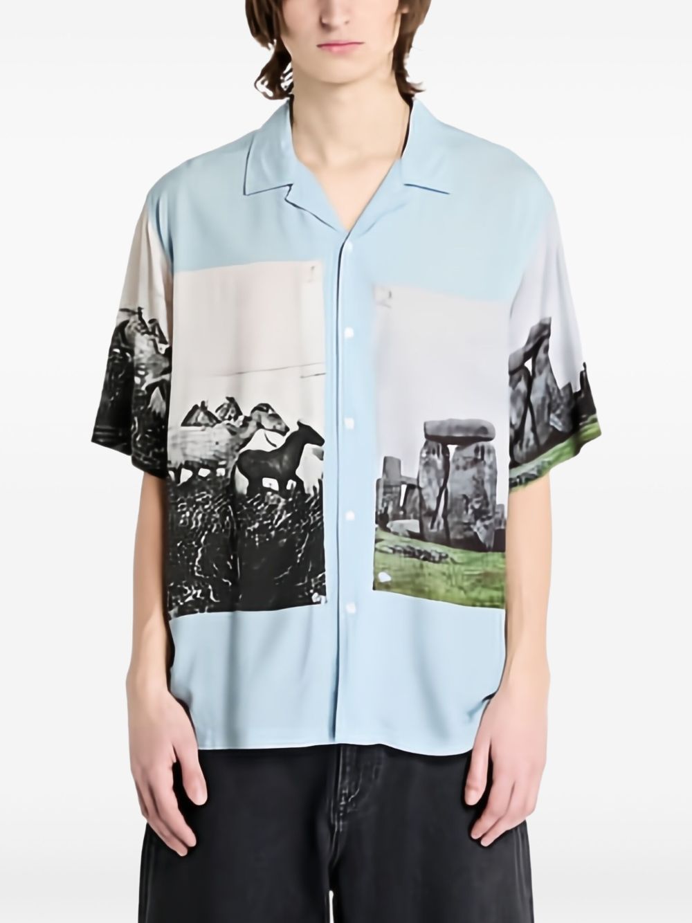Pleasures Stone Horse shirt - Blue