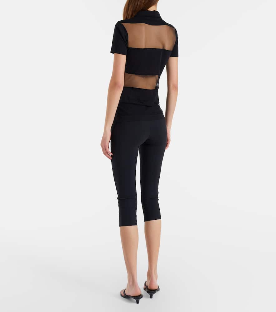 Jersey capri pants