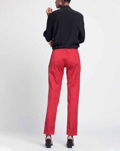 Kocca Woman Pants Red Size 25 Cotton, Elastane