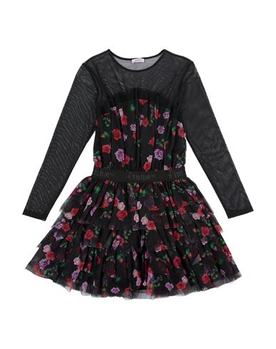 Kid Girl Kids' dress Black Size 15 Polyester, Elastane
