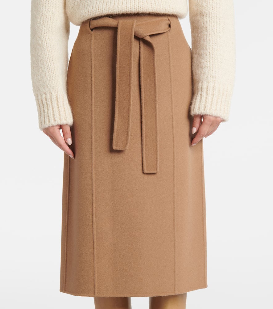'S Max Mara Alec belted wool midi skirt