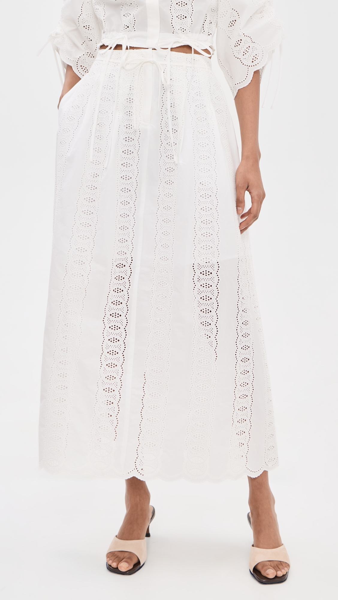 Amaris Skirt White Eyelet