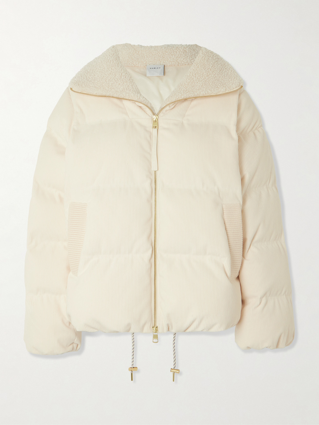 Brackley Fleece-trimmed Corduroy Jacket - Cream