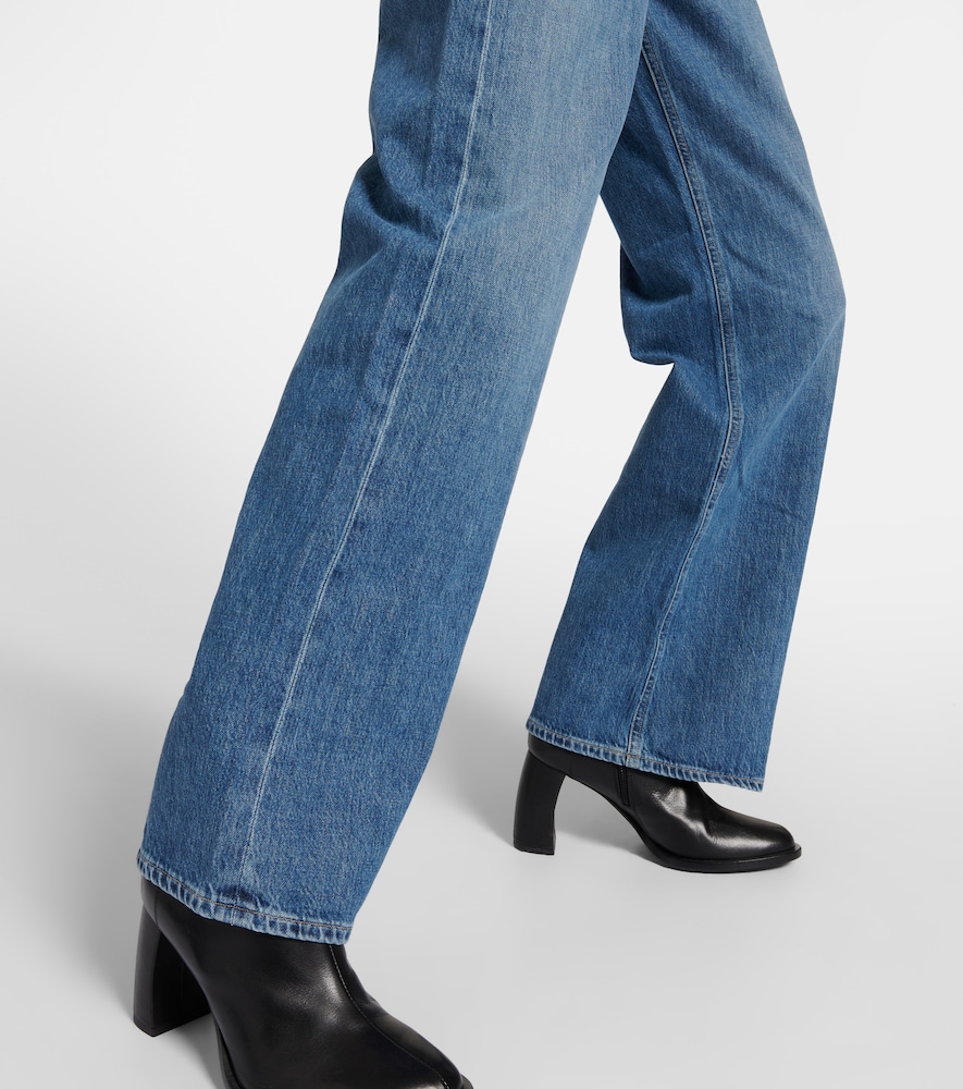 Gaucho high-rise wide-leg jeans