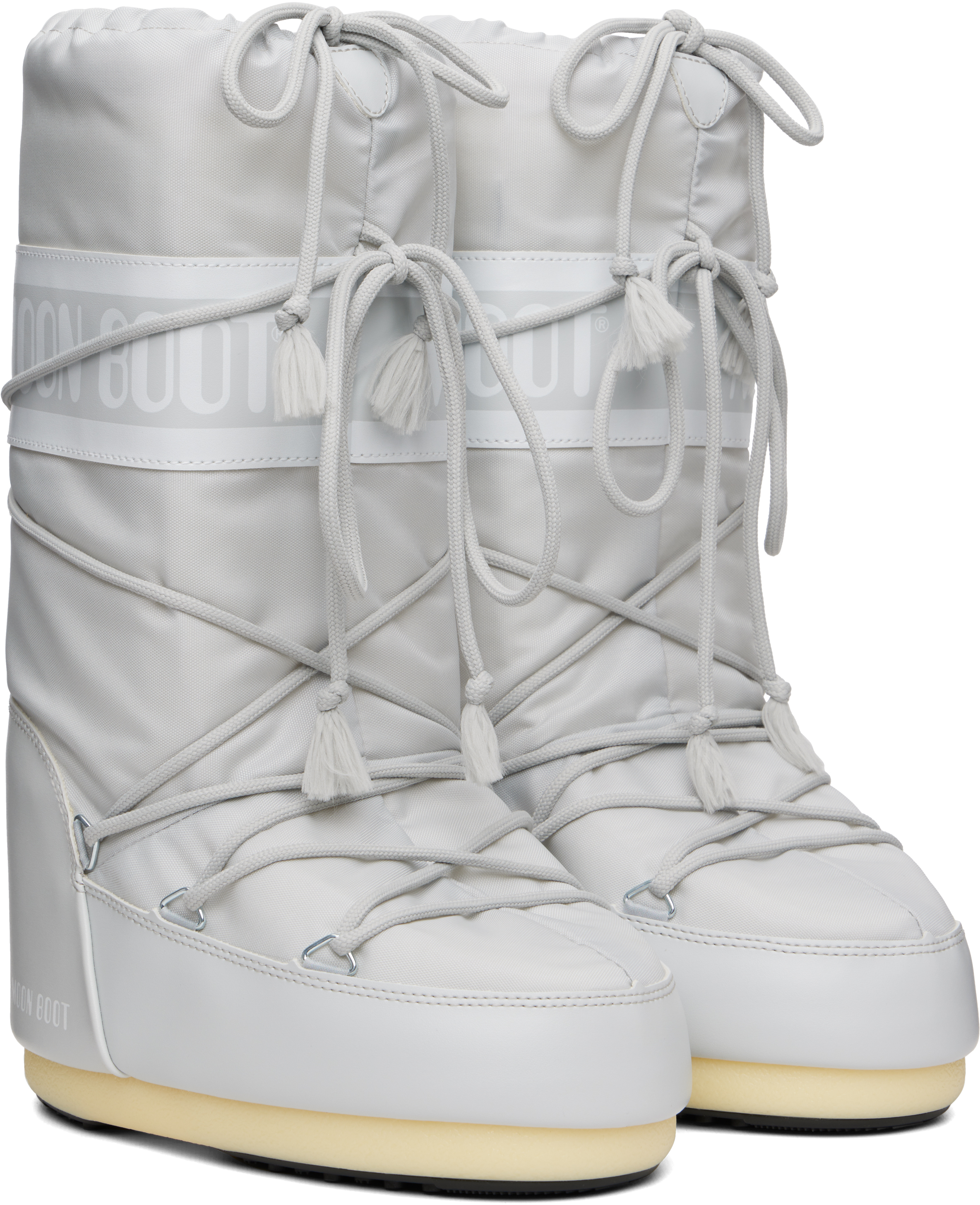 Gray Icon Nylon Boots