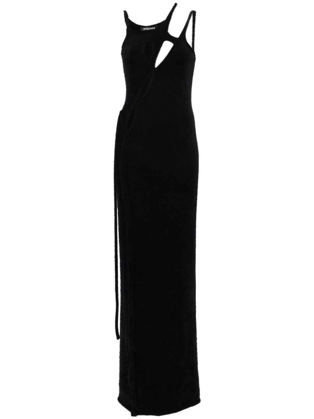Knitted maxi dress - Black