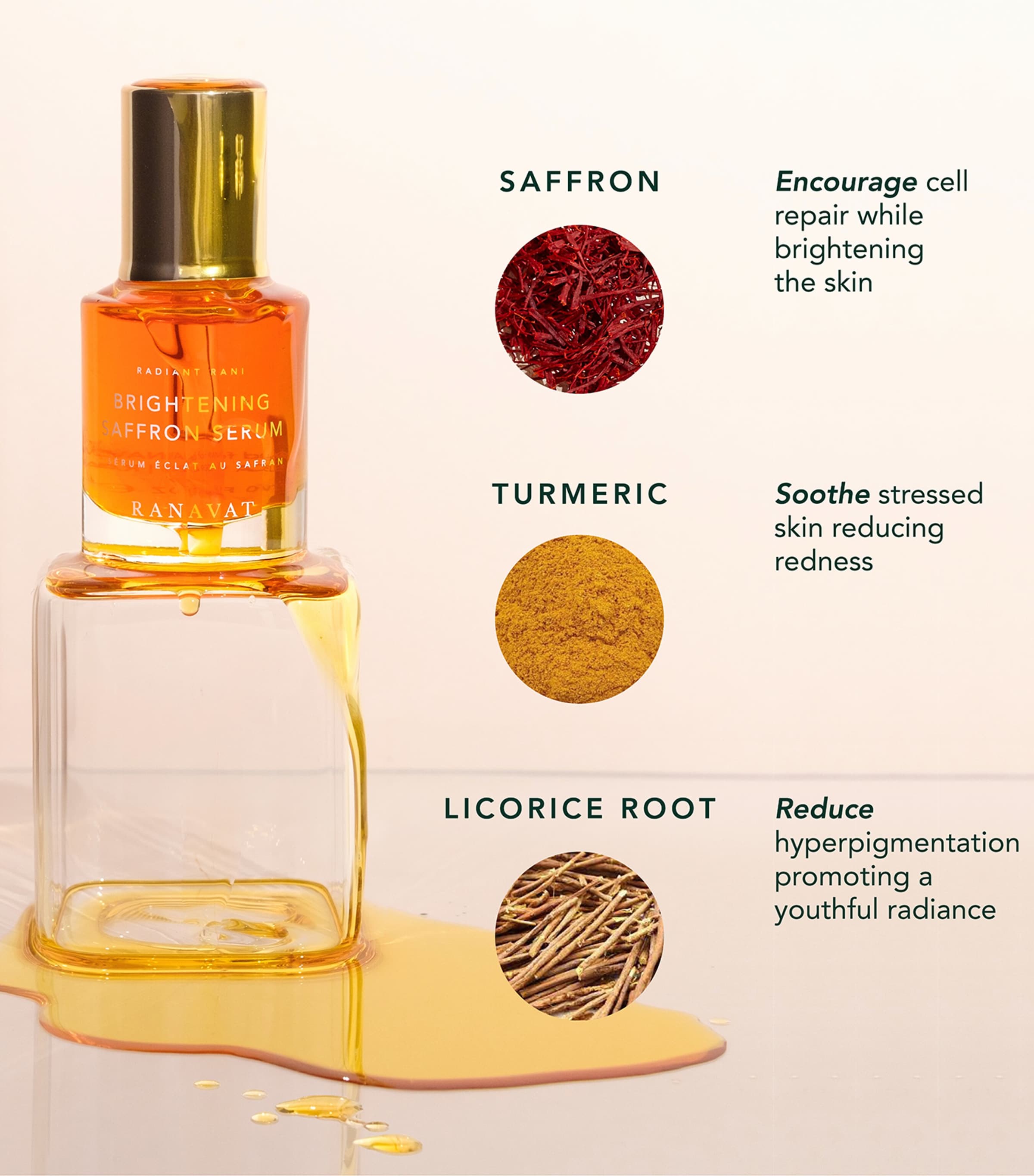 Radiant Rani Brightening Saffron Serum