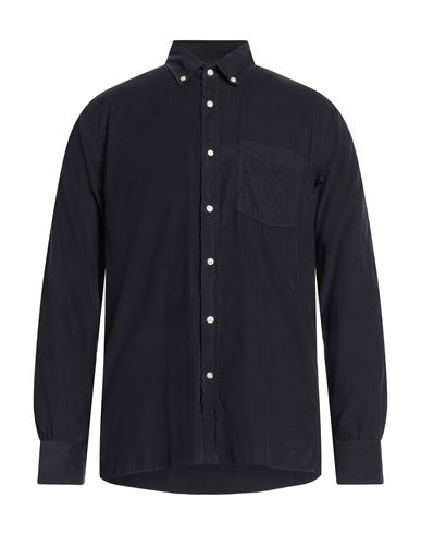 Officine Générale Man Shirt Midnight blue Size M Cotton, Lyocell