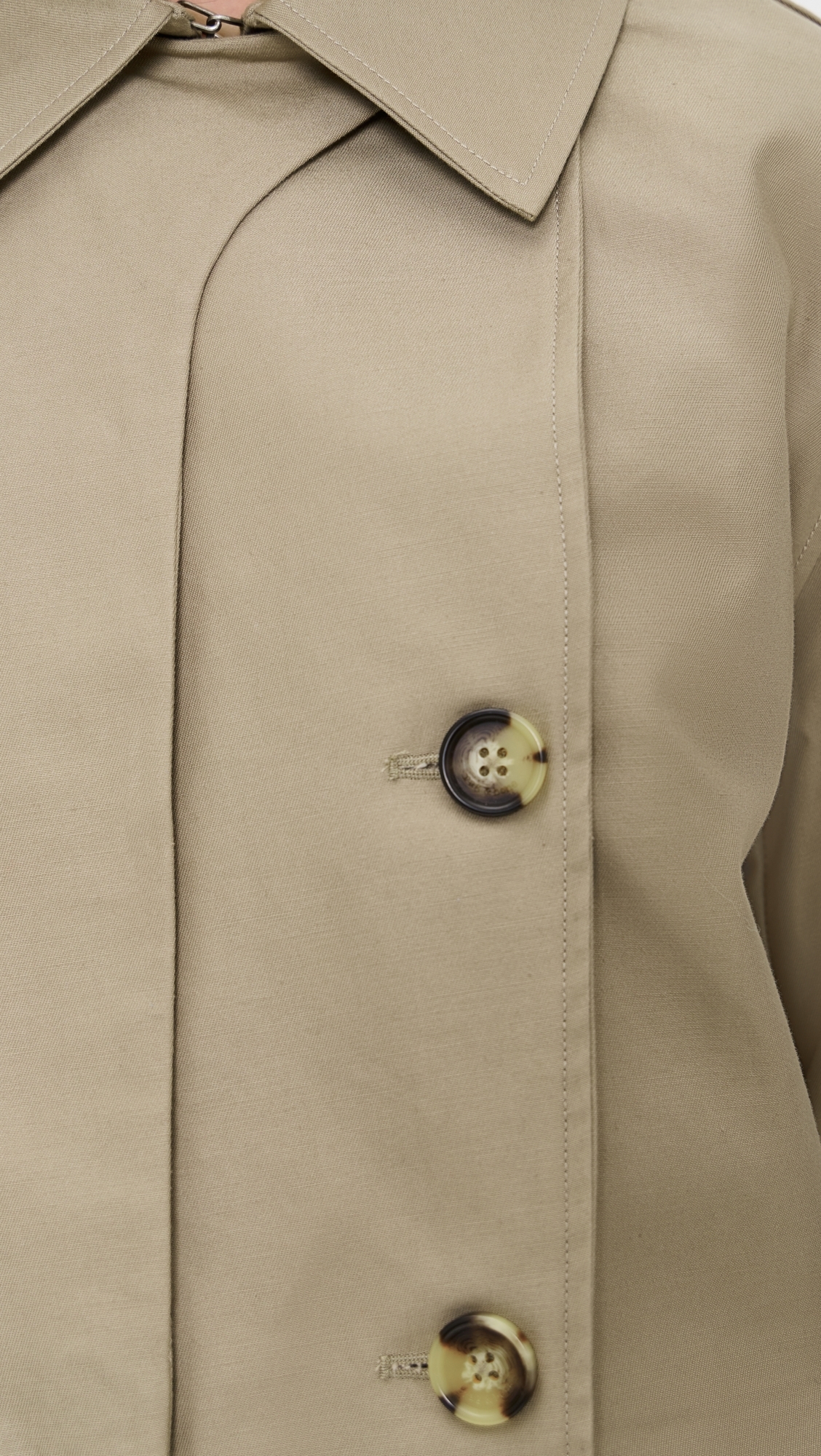 Jamie Cropped Trench Khaki