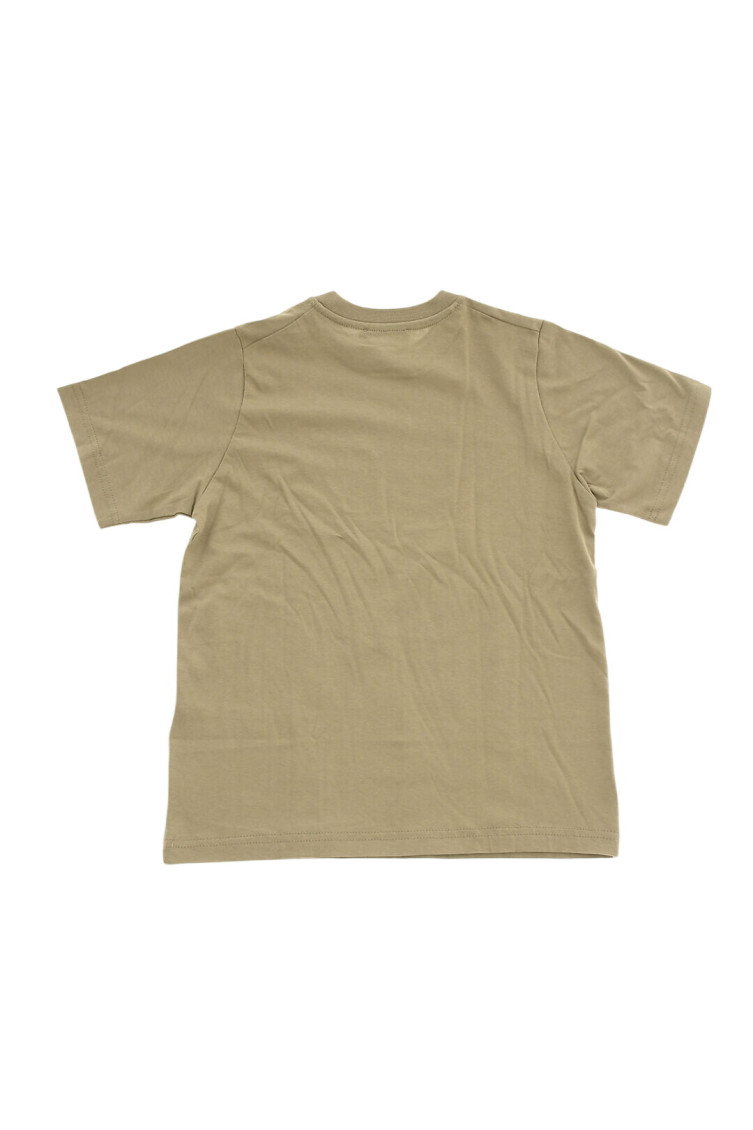 Boys Beige Cotton T-Shirt