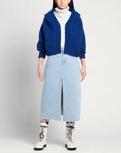 Niū Woman Cardigan Blue Size M Acrylic, Virgin Wool