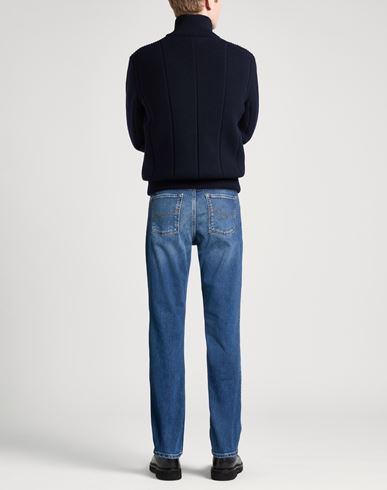 Man Jeans Blue Size 30 Cotton, Elastane