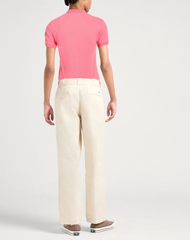 Man Polo shirt Salmon pink Size L Cotton, Elastane