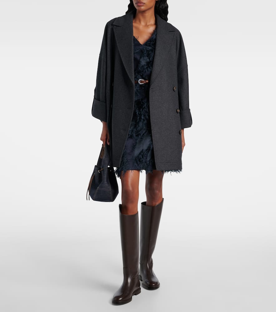 Oversized wool jacket