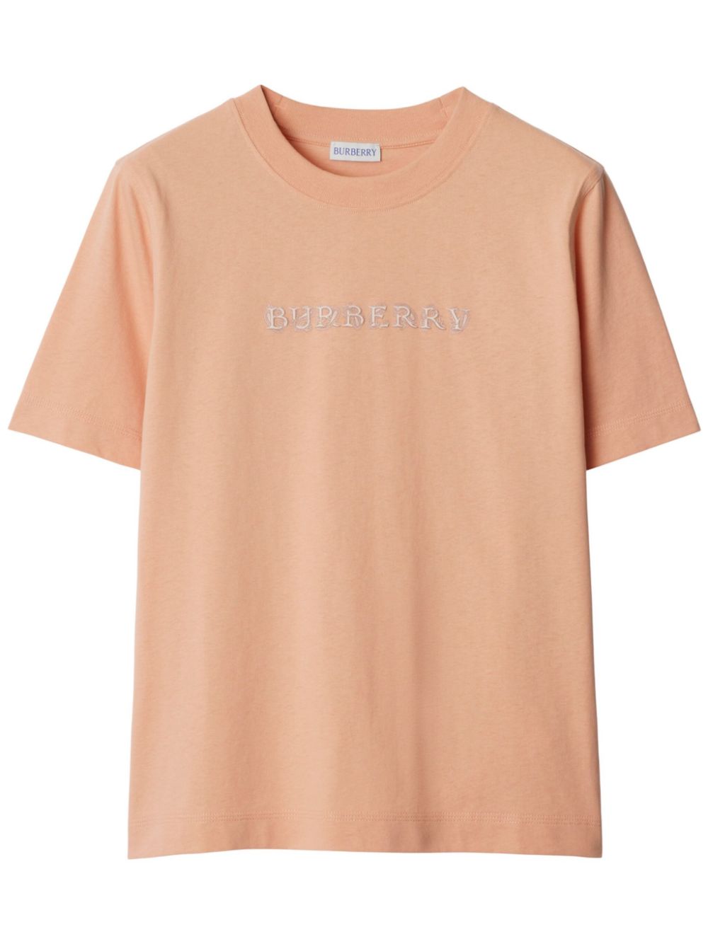 Paisley-logo cotton T-shirt - Pink