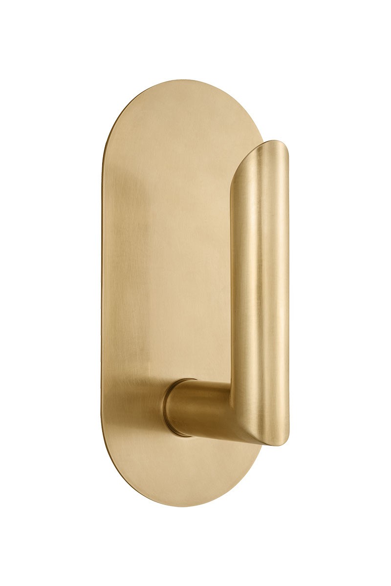 Hand Rubbed Antique Brass LED Wall Sconce from the Fielle Collection