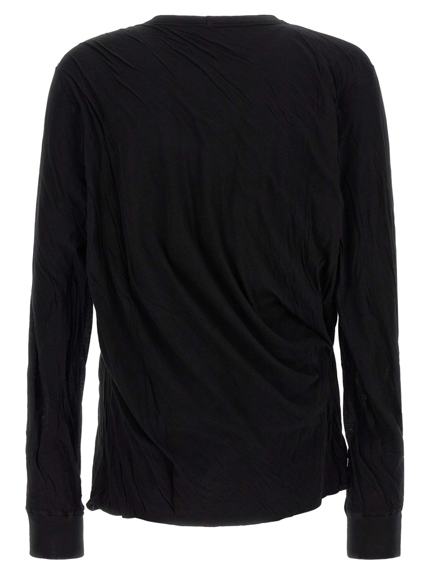 Rick Owens - jumbo double ls crinkled long sleeve t-shirt