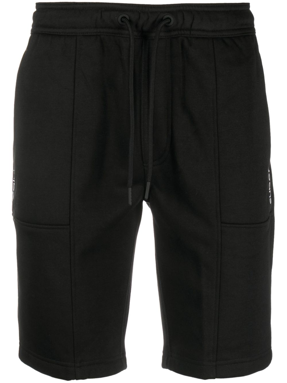 Logo-print drawstring track pants - Black