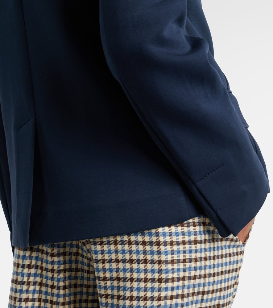 Badia double-breasted cotton-blend blazer
