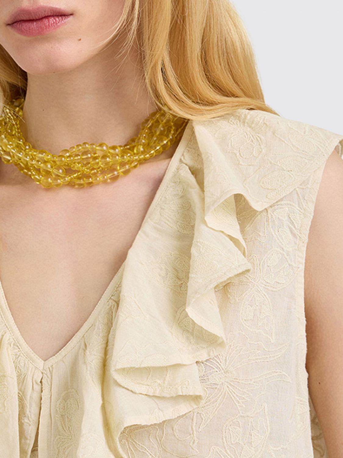 MOMONÌ Top Woman color Beige