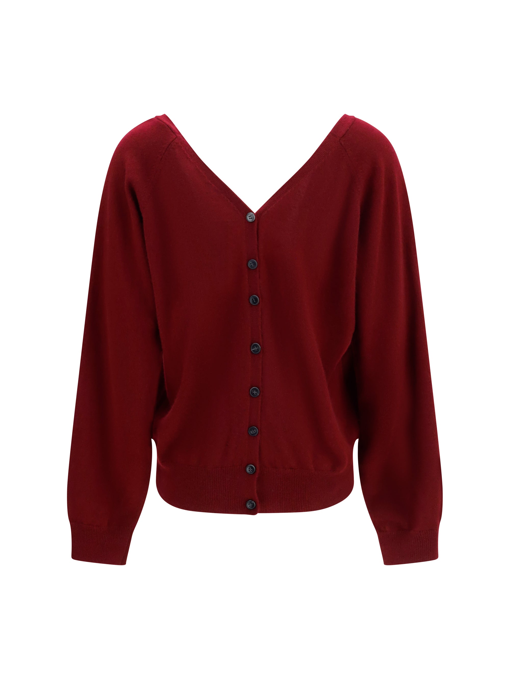 Pure Cashmere Cardigan — Purple