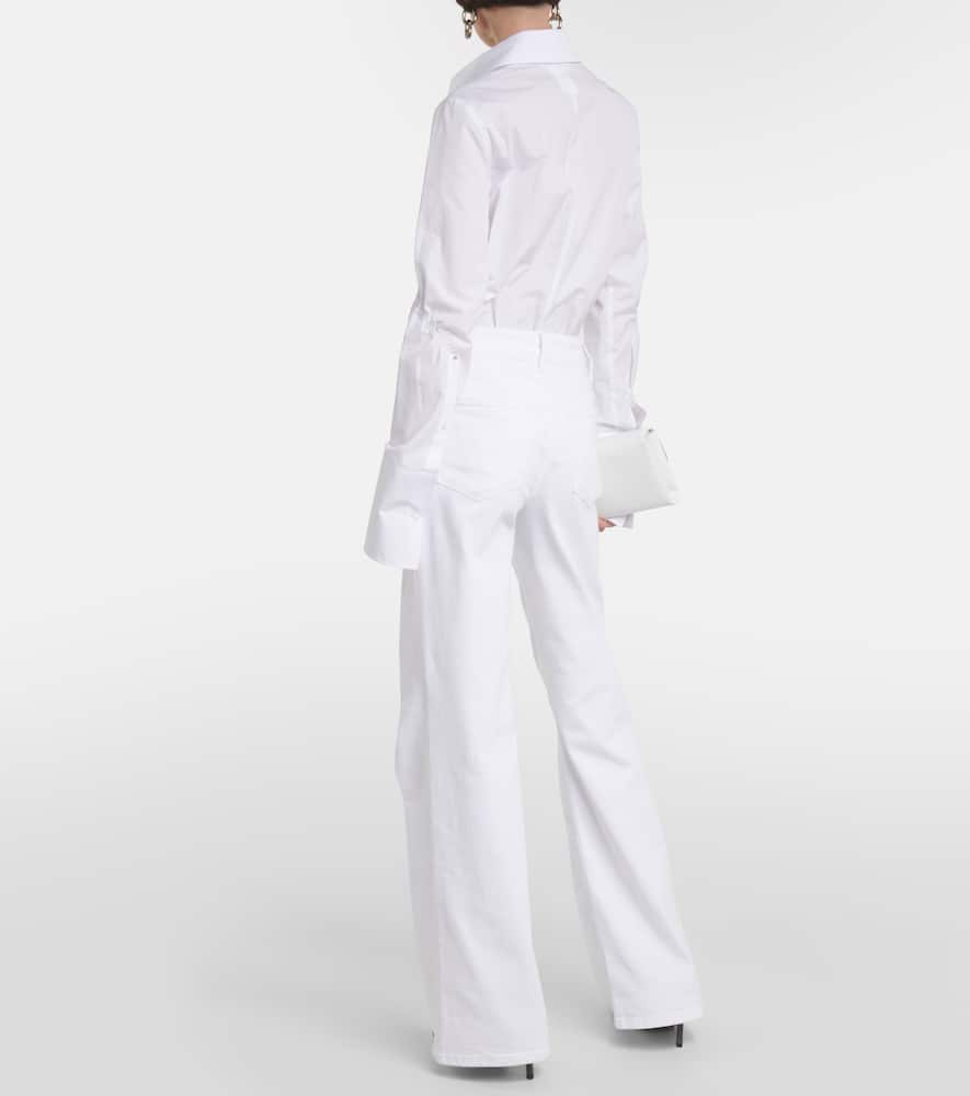 Le Slim Palazzo high-rise wide-leg jeans