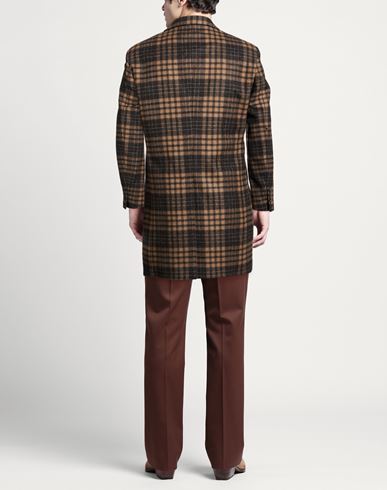 Man Coat Camel Size 38 Wool, Polyamide