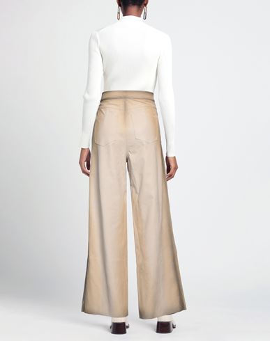 Aviù Woman Pants Beige Size 10 Polyurethane, Viscose
