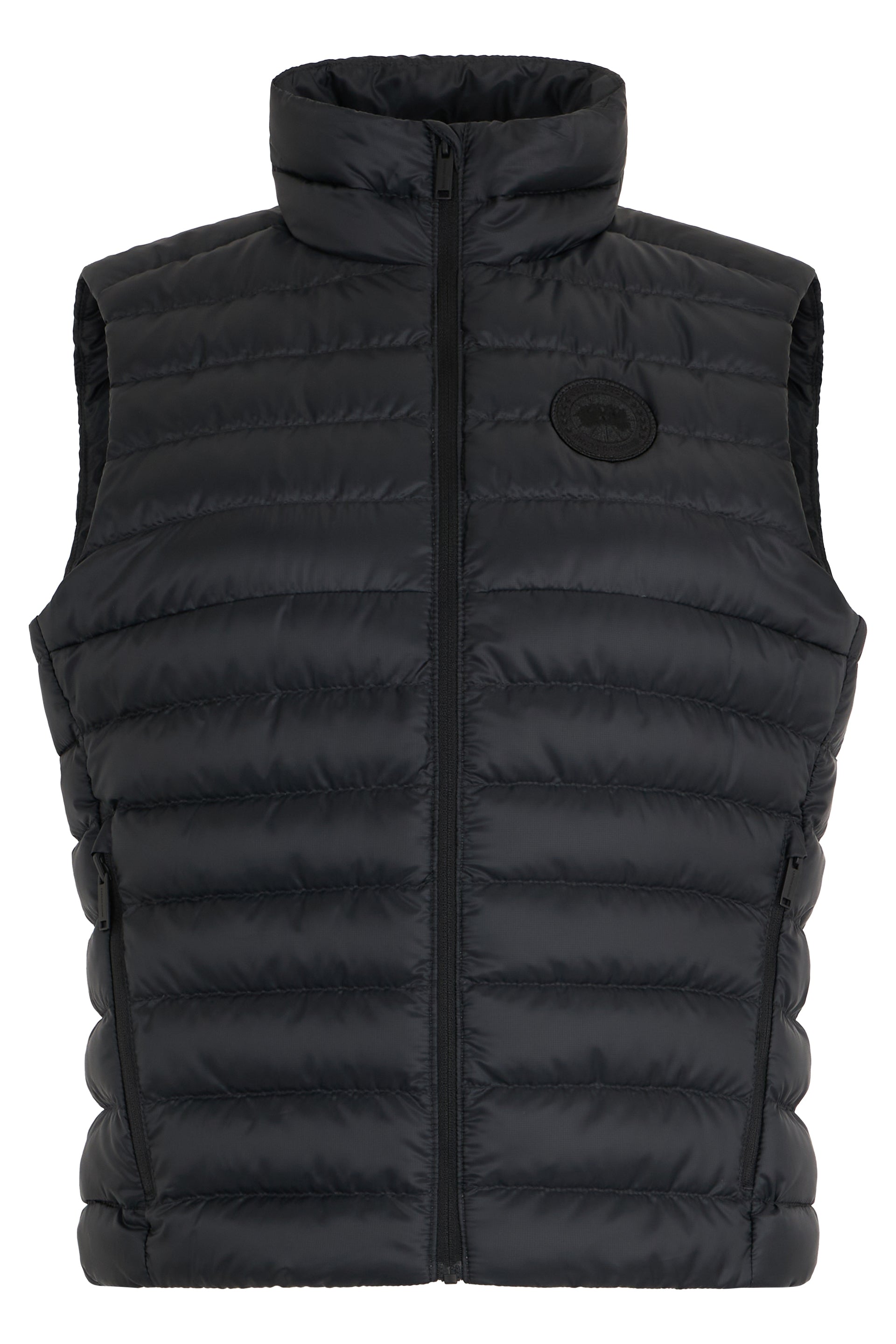 Quilted Sleeveless High Collar Vest