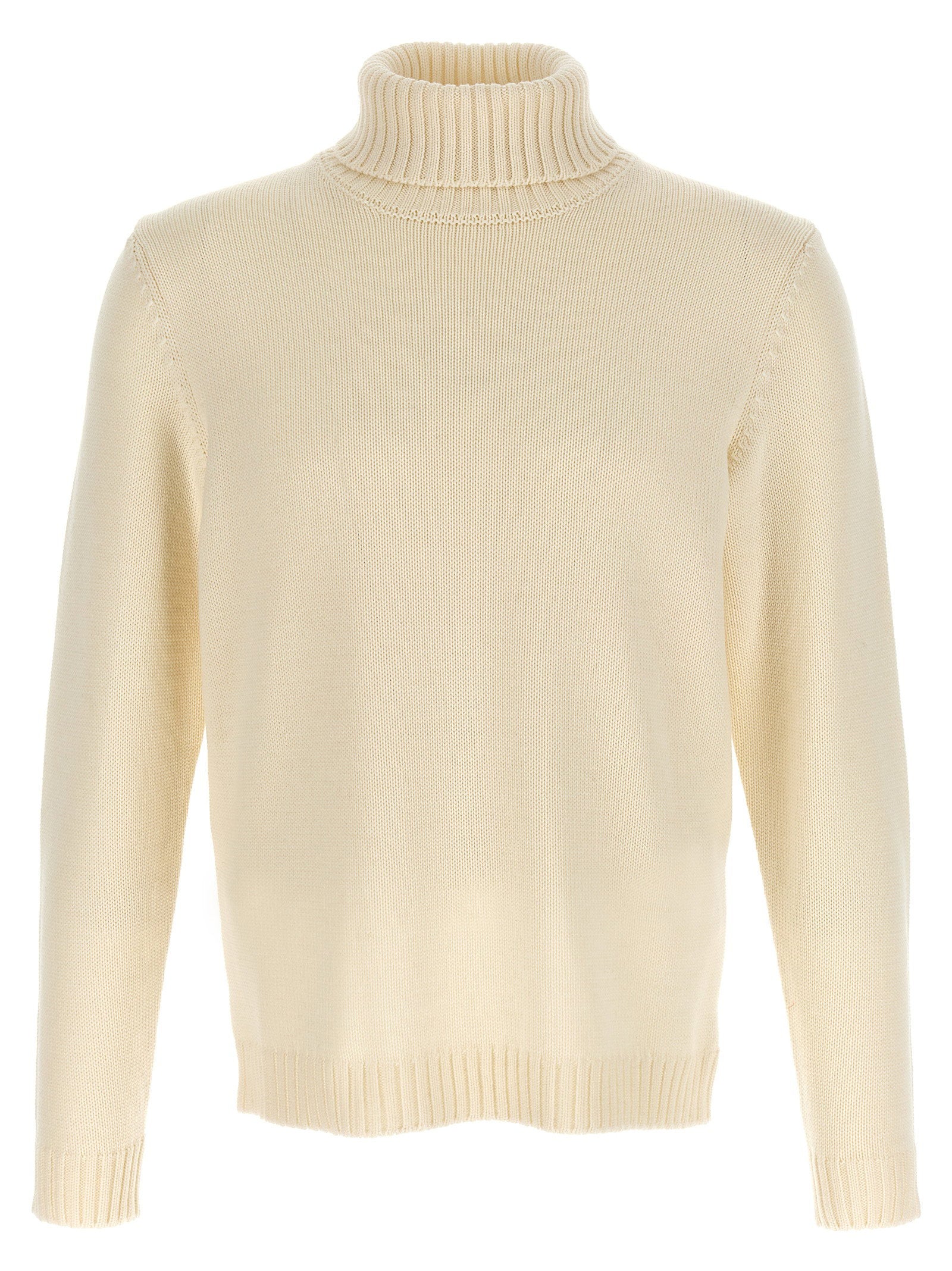 Wool Turtleneck Turtleneck Sweater — Cream