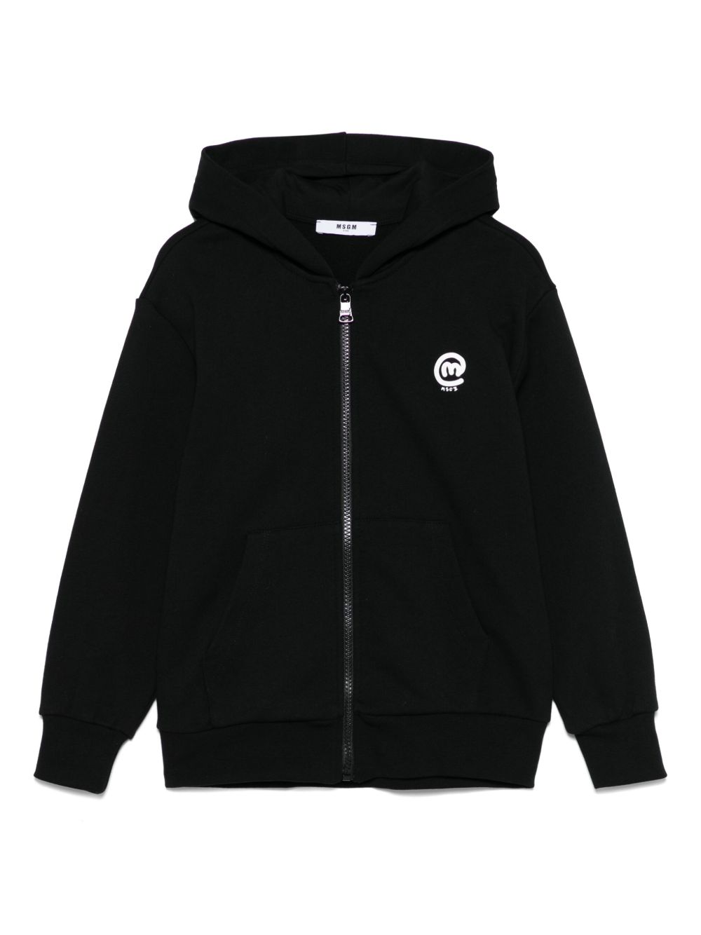 Logo-print hoodie - Black