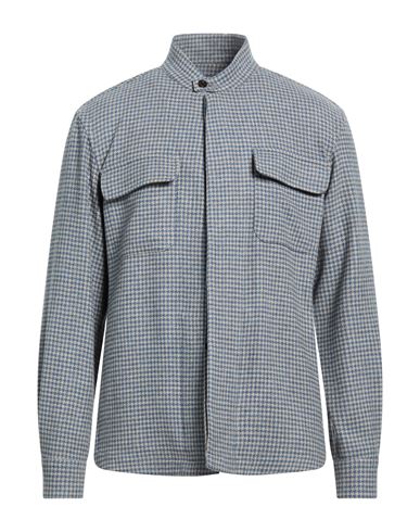 Man Jacket Light blue Size S Wool, Cashmere