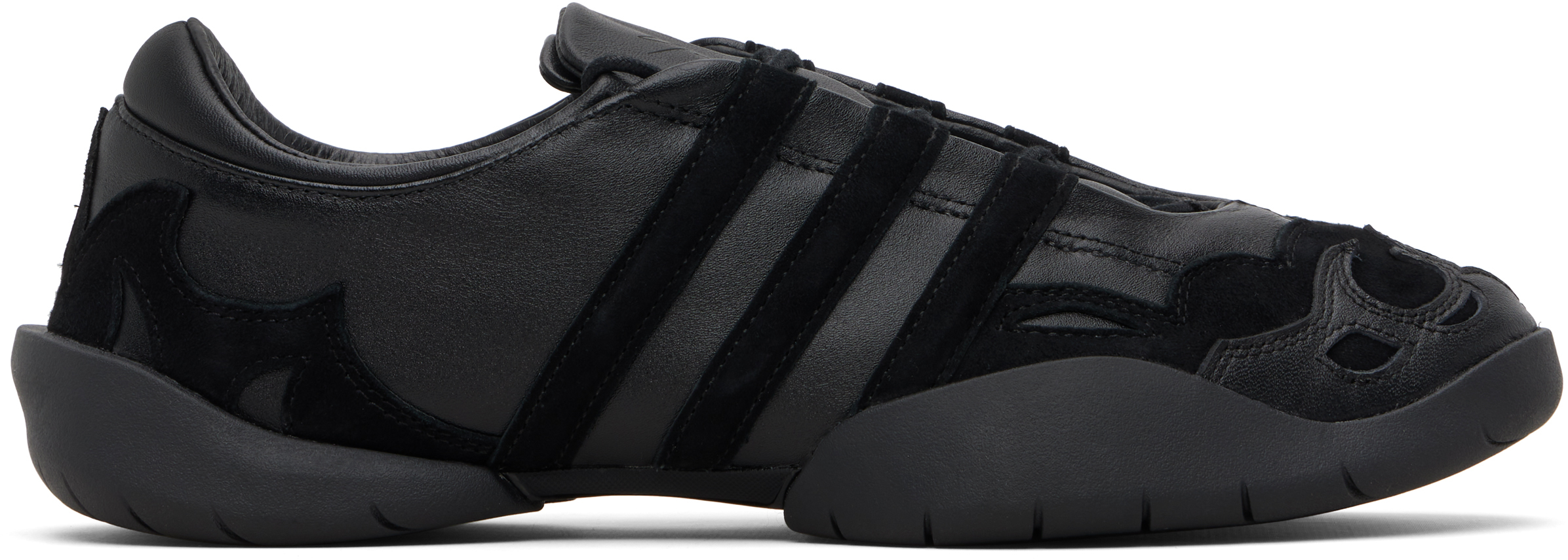 Black Regu Leather Sneakers