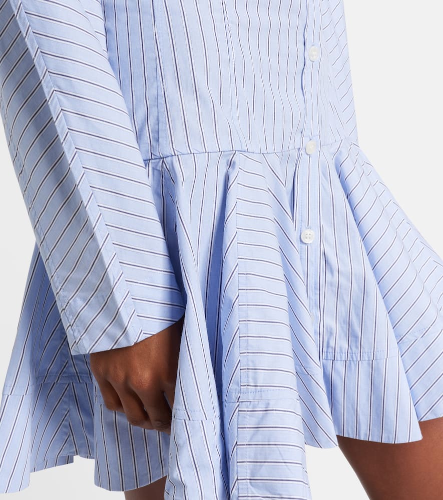 Striped cotton shirt dress