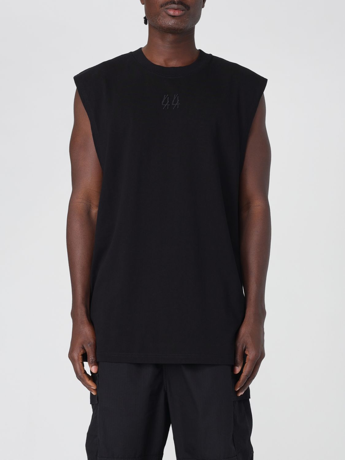 Logo-print tank top - Black