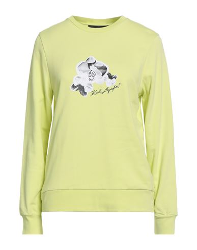 Woman Sweatshirt Lime green Size XS Organic cotton