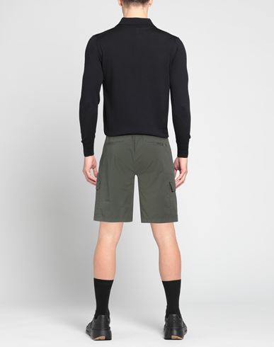Man Shorts & Bermuda Shorts Military green Size 32 Cotton, Elastane