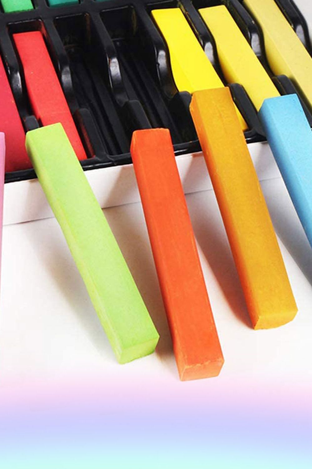 Neel Blue Temporary Hair Chalk Colour Pastel Dye, 24pcs in Colourbeauty