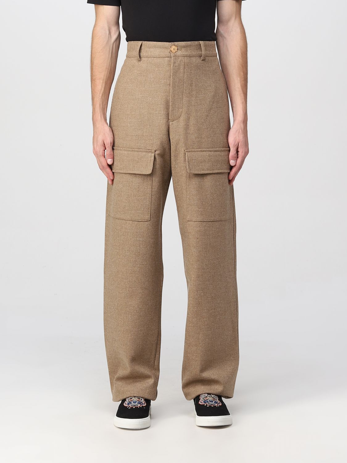 Pants Men color Beige
